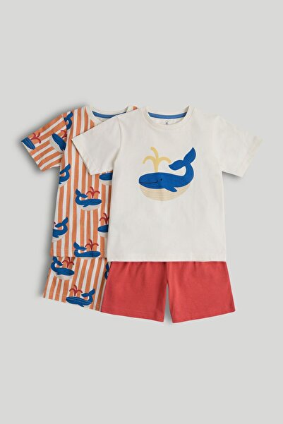 MOTHERCARE طقم بيجامة قصيرة بتصميم الحوت (قطعتان)