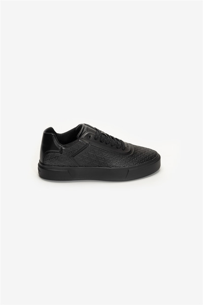 Calvin Klein Erkek Marka Logolu Günlük Kullanıma Uygun Siyah Sneaker HM0HM021...