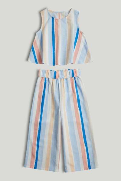 MOTHERCARE Striped Top and Culottes Outfit