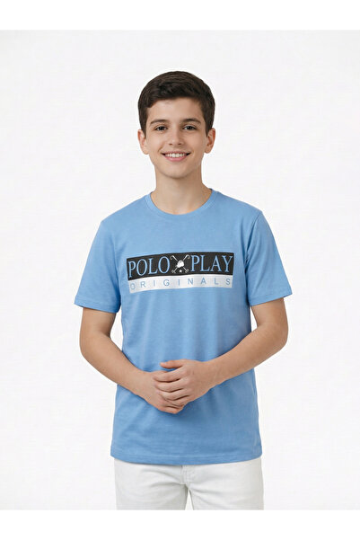 Polo Play By Styli تي شيرت برسومات وشعارات للفتيان المراهقين
