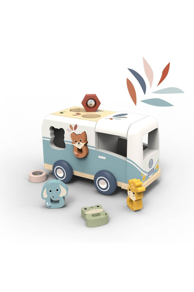 Speedy Monkey Shape sorter van, for Boys ages 1 - 3, 3 - 6