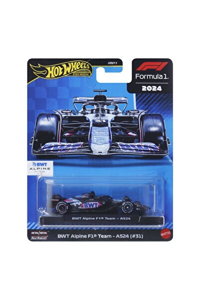 HOT WHEELS سيارة معدنية فاخرة لسباقات الفورمولا 1 لعام 2024 من فريق BWT ألباي...