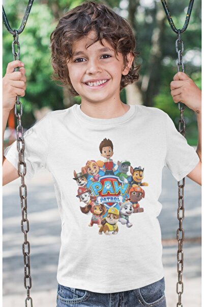 SEVBANO Tricou pentru copii cu imprimeu Paw Petrol, unisex, cu desene animate...