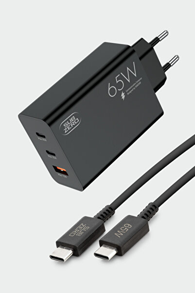 Genel Markalar 65 WATT FAST CHARGER VOLTAJ, KISA DEVRE KORUMA USB + PD -PD US...