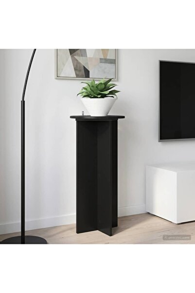 vidaxl Suport pentru plante 2 pcs Negru 40 x 40 x 80 cm Lemn prelucrat