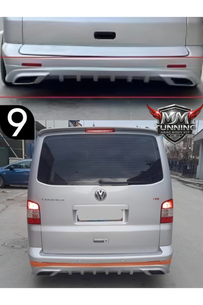 MMTUNNİNG VOLKSWAGEN TRANSPORTER T6 ARKA TAMPON EKİ (BOYASIZ GÖNDERİLECEKTİR)