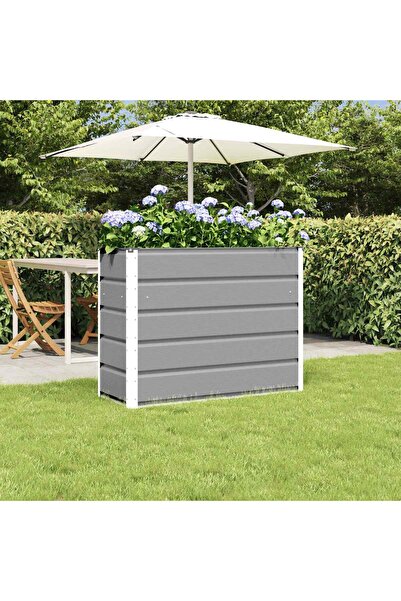 vidaxl Jardiniera Gri deschis 100 x 40 x 75 cm Otel