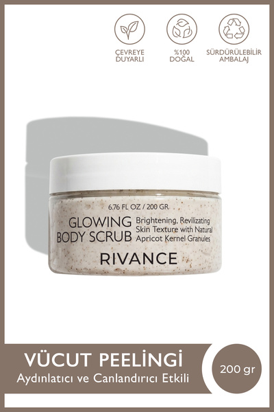 Rivance Scrub Cream Kayısı Çekirdeği Tanecikli Işıltı ve Nem Veren Vücut Peel...