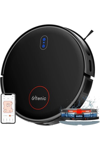 Ultenic D6s Robot Vacuum Cleaner, Vibration Mopping, 3000Pa Strong Suction, S...