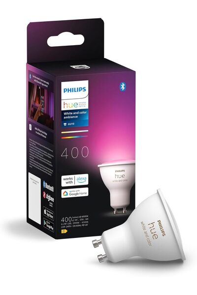Philips Hue 4.2W Renkli Akıllı Spot Ampul GU10 Bluetooth uyumlu, Alexa, Apple...