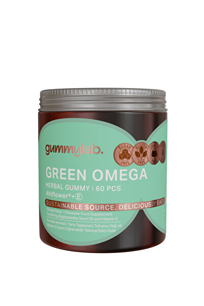 gummylab. Green Omega Tarla Taşkeseni Tohumu Yağı ve Vitamin E İçeren Çiğnene...