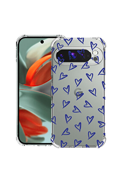 bestcase Husă Antișoc pentru Google Pixel 10 / Pixel 10 Pro, Model cu Inimi D...