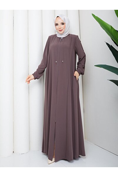 Moda İncir MEVLANA FERACE NERVÜR DETAYLI TERLETMEZ KUMAŞ