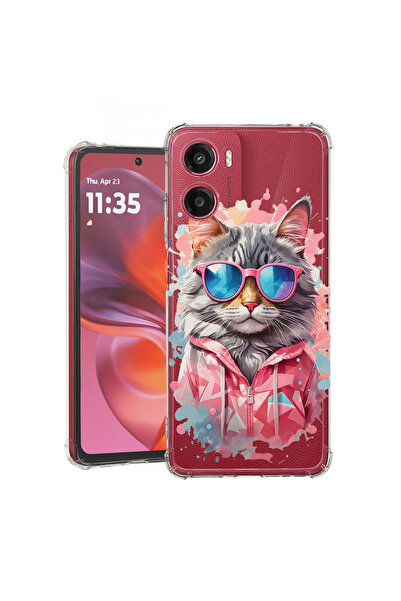 bestcase Husă Antișoc pentru Motorola Moto G05 / E15, Shopping Queen Cat, 192...
