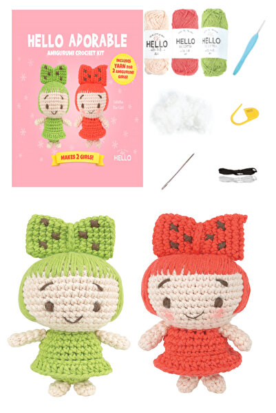 GLANCE Hello Crafts HC886 Adorable Amigurumi Örgü Kiti -Tabitha the girl