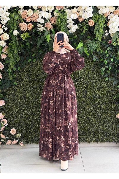 Moda Fatma Viscon Dijital Elbise