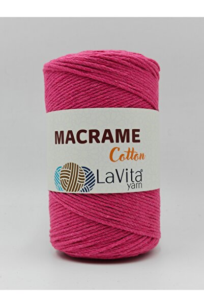 LaVita Yarn LaVita Macrame Cotton El Örgü İpi %100 Pamuk 250gr (21 FUJYA)