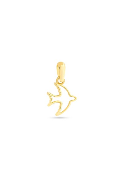 GOLDKUPE 8 Ayar Altın Kuş Kolye Ucu 0,34 gr