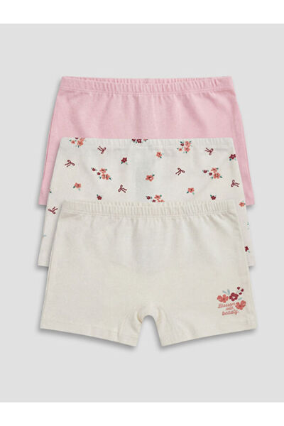 LC Waikiki RMZ GİYİM FARKİLYA Boxeri pentru fete, pachet de 3
