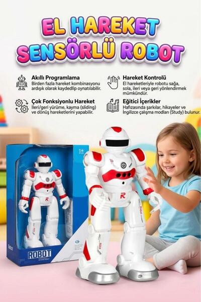 Tıfıl Toys Uzaktan Kumandalı 27 Fonksiyonlu Sesli Işıklı Sensörlü Programlana...