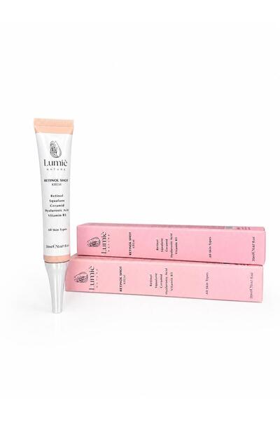 Lumie Nature Retinol Shot Booster Krem, Sıkılaştırıcı Yüz Kremi, Gece Kremi Y...