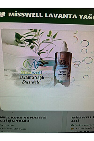 MİSSWELL duş jeli