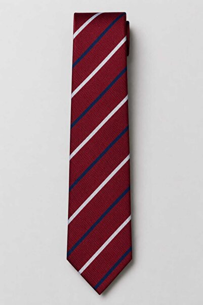 kravatçı Burgundy Patterned Tie & Handkerchief Set