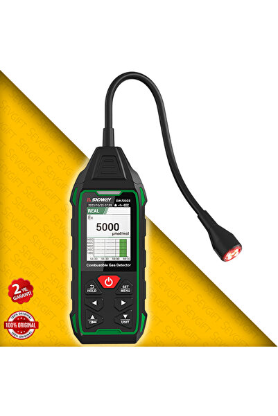 Sevgift SW-733GS Hassas Yanıcı Gaz Dedektörü | PPM ve LEL Ölçer