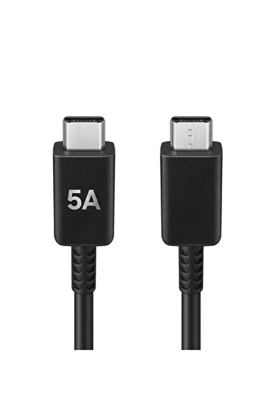 Samsung EP-DN975 5A Type-C to Type-C 45W Süper Hızlı Şarj Kablosu (1m) Siyah ...