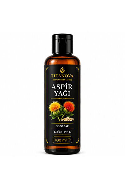 TİTANOVA Aspir Yağı 100 ml %100 Saf Soğuk Pres Katkısız