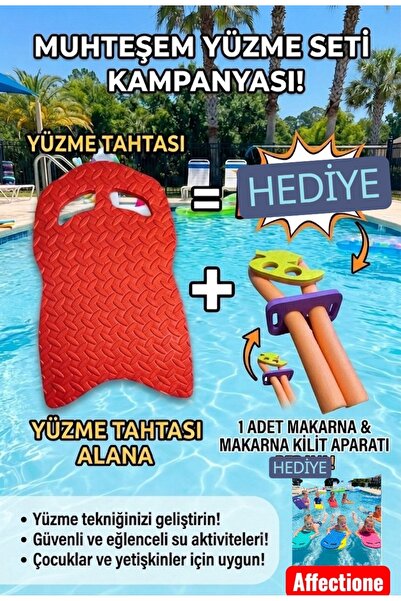 AFFECTİONE YÜZME TAHTASI KIRMIZI ALANA SOSİS VE SOSİS APARATI HEDIYE 🎁