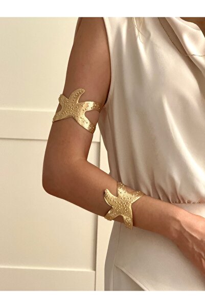 YOUES JEWELRY Arm Cuff Çelik Deniz Yıldızı Helen Helenistik Pazu Kol Kelepçes...