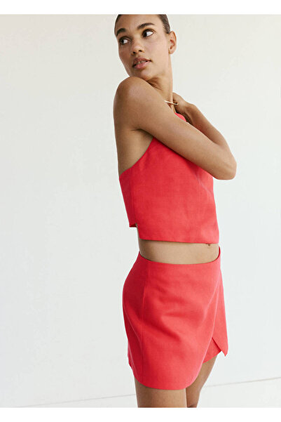 MANGO Woman Crop keten bluz