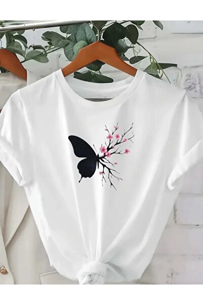 H&GHAMLEGİYİM TRICOU UNISEX FEMEI/BĂRBAȚI CU GULER ROTUND, MĂRIME MARE, CU IM...