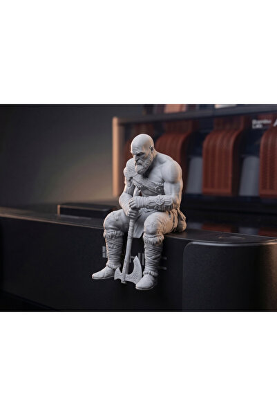 FreshWolf Kitaplık - Gamer Dekorasyonu Kratos Kitaplık Figürü
