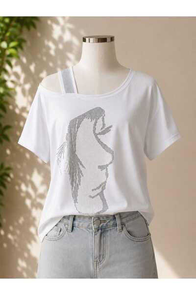 Daphnem Collection Yaka Detaylı Taş İşlemeli Bluz