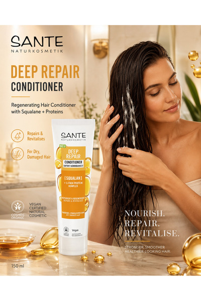 Sante Regenerating hair conditioner with squalane and proteins, 150 ml,