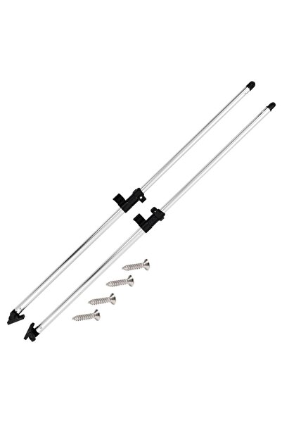 vidaxl Stâlpi de susținere pentru parasolar bimini de barcă, 2 bucăți, aluminiu
