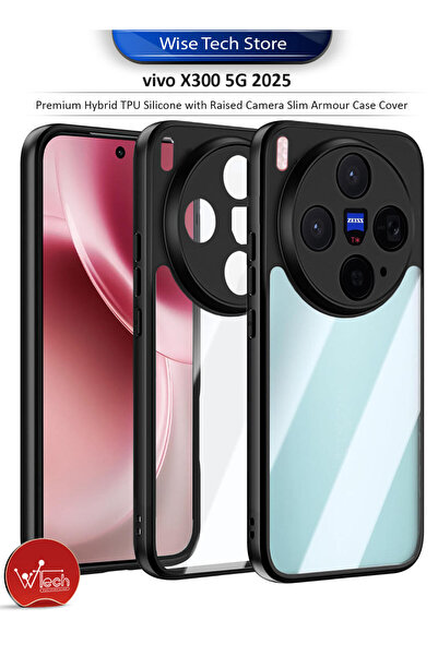 Wtech vivo X300 5G 2025 Premium Hybrid TPU Silicone with Raised Camera Slim A...