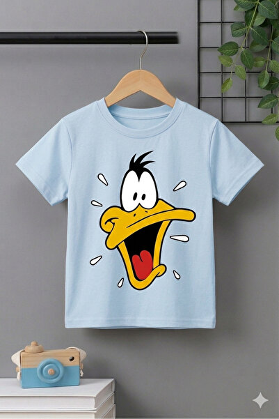 VODEXA Tricou oversize unisex cu imprimeu DUCK, 100% bumbac, croială conforta...