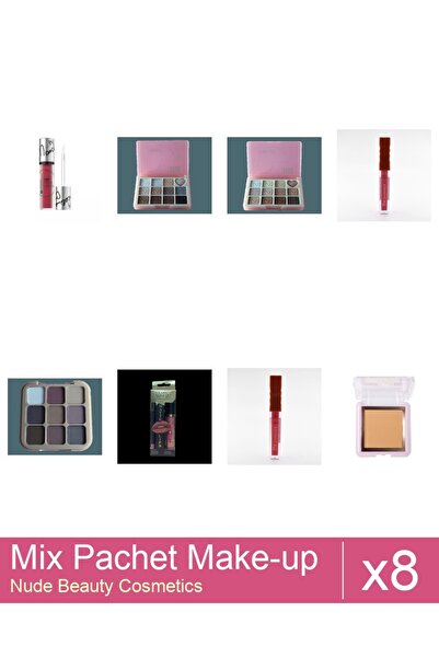 Makeup Mix Set 8 products Makeup Palettes: Matte Liquid Lipstick, Hypoallerge...