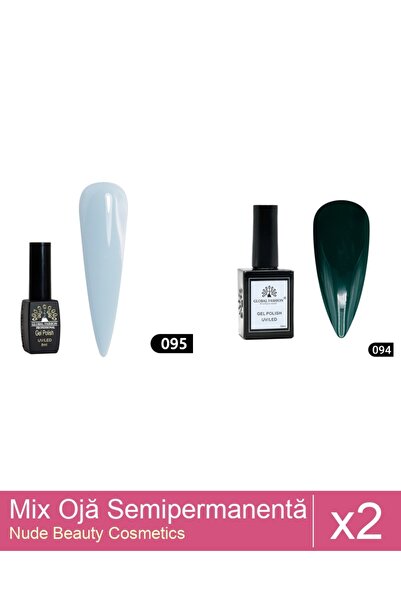 Makeup Set Mix 2 produse Nail Oja: Oja semipermanentă Global Fashion, Gel pol...