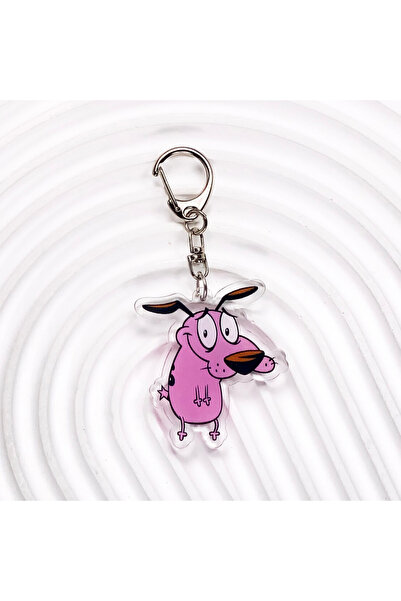 choice2 5 cm 1 1/6PCS Cartoon Eggplant Courage the Cowardly Dog Acrylic Keych...
