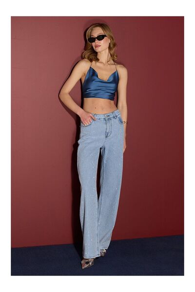 LC Waikiki Nevavm Stone Detailed High Waist Jeans with a Difference