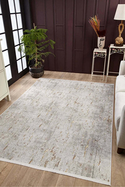 halinet Halı.Net White Modern Washable Non-Slip Living Room Carpet Haln-Hln1818