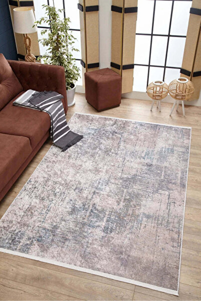 halinet Halı.Net Cream Vintage Antique Washable Non-Slip Living Room Carpet H...