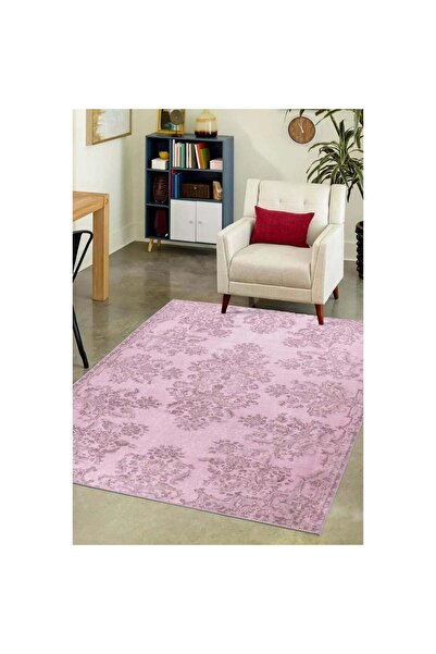 halinet Halı.Net Cream Ethnic Bohemian Washable Non-Slip Living Room Carpet A...