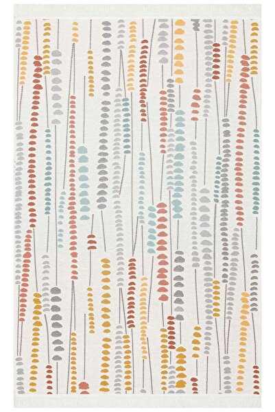 halinet Halı.Net White Modern Washable Non-Slip Living Room Carpet Eco-Arya-3...