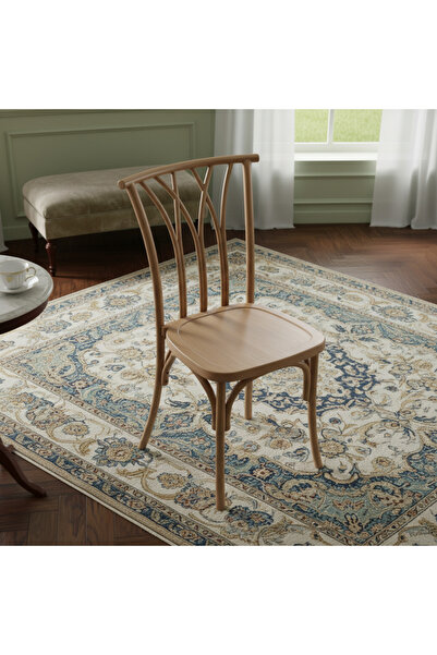 Ebticar Light Brown Wooden Dining Chair with an Elegant Natural Touch