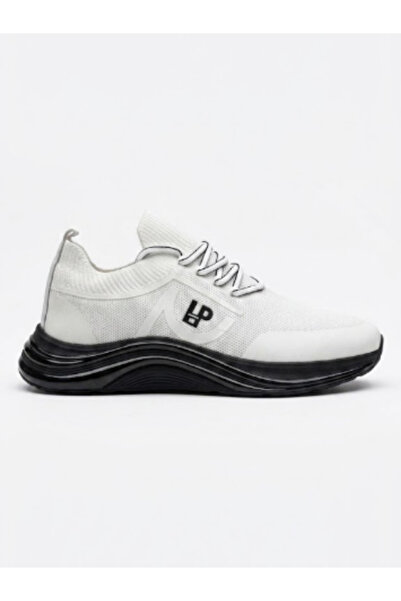 Luizpauloshoes LP 1112 TRİKO- BEYAZ ERKEK SNEAKERS